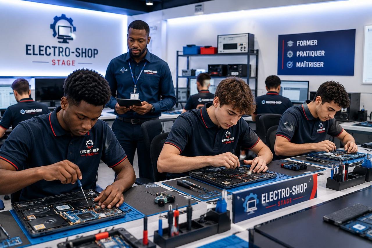 Encadrement — atelier Électro-Shop Stage